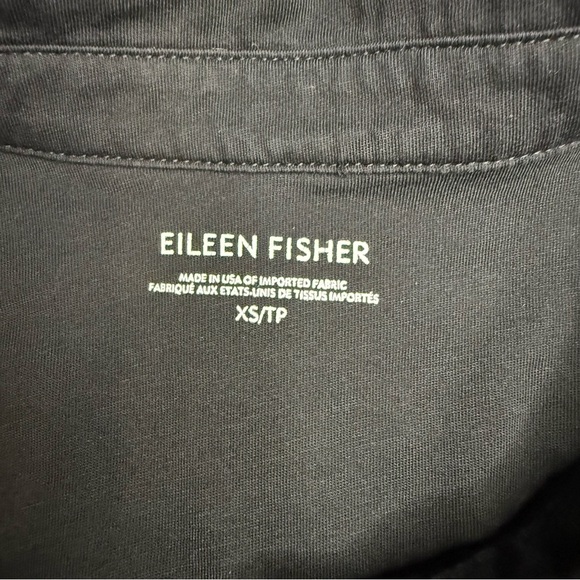Eileen Fisher Black Long Sleeve shirt - Picture 7 of 9